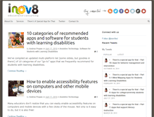 Tablet Screenshot of inov8-ed.com